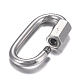 304 Stainless Steel Screw Carabiner Lock Charms(STAS-H107-04A)-5