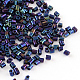 Tube Plated Glass Bugle Beads(X-SEED-R010-704)-1