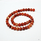 Natural Red Agate Bead Strands(X-G-G880-05-6mm)-3