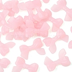 20Pcs Acrylic Bead, Imitation Jelly, Bowknot, Pink, 23.7x32.7x7.3mm, Hole: 3.8mm(OACR-YW0003-85A)
