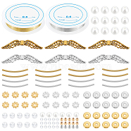 CHGCRAFT DIY Beads Bangle Making Kit, Including Brass & Alloy & Plastic & Acrylic Beads, Copper Wire, Mixed Color, Beads: 476pcs/set(DIY-CA0003-11)