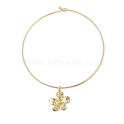 Brass Charm Necklace, Lead Free & Cadmium Free, Real 18K Gold Plated, Real 18K Gold Plated, 7-7/8 inch(20cm)(BJEW-Q350-07A-G)