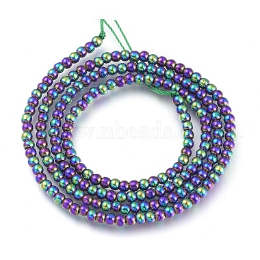 Electroplate Glass Beads Strands(X-EGLA-I013-2mm-FP08)-2