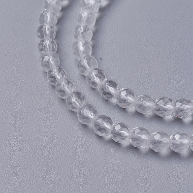 Natural Quartz Crystal Beads Strands(G-F596-44-3mm)-3