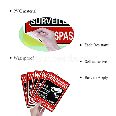 防水PVC警告標識ステッカー(DIY-WH0237-016)-3