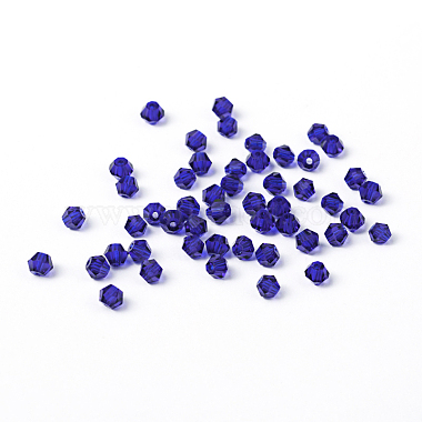 Perles bicone à facettes en verre d'imitation cristal cristallisé(X-G22QS072)-3
