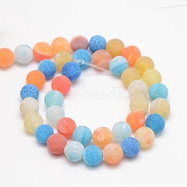 Natural Weathered Agate Beads Strands(G-G589-10mm-11)-2