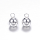 304 Stainless Steel Sphere Charms(X-STAS-G085-18S)-1