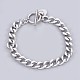 304 Stainless Steel Curb Chain Bracelets(BJEW-P237-04P)-1