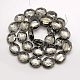 Faceted Electroplate Crystal Glass Oval Beads Strands(EGLA-F060B-02)-2