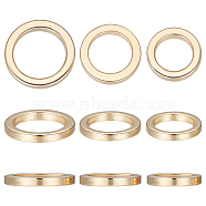60Pcs 3 Styles Brass Linking Rings, Long-Lasting Plated, Round Ring, Real 24K Gold Plated, 6~8x1mm, Inner Diameter: 4~6mm, 20pcs/style(KK-BBC0008-91)