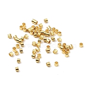 Rack Plating Spacer Beads, Cadmium Free & Nickel Free & Lead Free, Tube, Real 18K Gold Plated, 2x1.5mm, Hole: 1.2mm, about 50pcs/g(KK-B058-01G)