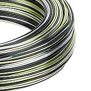Round Aluminum Wire, for Jewelry Making, Colorful, 18 Gauge, 1mm, about 307.08 Feet(93.6m)/roll(AW-BC0004-1mm-01)