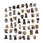 50Pcs 50 Styles Paper Cartoon Stickers Sets, Adhesive Decals for DIY Scrapbooking, Photo Album Decoration, Dog Pattern, 52~74.5x30.5~54.5x0.2mm, 1pc/style(STIC-P004-23H)