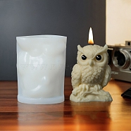 Owl DIY Silicone Candle Molds, Resin Casting Molds, For UV Resin, White, 89x70mm(PW-WG58C86-01)