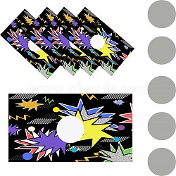 CRASPIRE 120 Sheets Rectangle Coated Scratch Off Film Reward Cards, DIY Scraping Award Card, Other Pattern, 50x90mm(DIY-CP0006-93B)