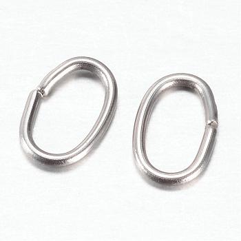 201 Stainless Steel Quick Link Connectors, Linking Rings, Oval, Stainless Steel Color, 6x4x0.7mm, Hole: 2.8x5mm, 3000pcs/bag