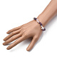 Chips Gemstone Beaded Stretch Bracelets(X-BJEW-JB01824-04)-4