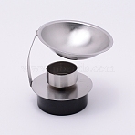 Stainless Steel Essential Oil Aroma Burner, Stainless Steel Color, 10.7x9.6x10.1cm, Inner Diameter: 3.8cm(AJEW-WH0188-53P)