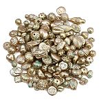 Antiqued Acrylic Beads, Assorted Shape, Bisque, 4.5~27.5x9.5~29.5x6.5~15.5mm, Hole: 1.2~1.8mm(AC-CBAAA05-01A)