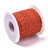 Multipurpose Polyester Cord, for Rope Bracelets or Boot Laces Making, Chocolate, 2mm, about 21.87 yards(20m)/roll(OCOR-N006-002B-08)
