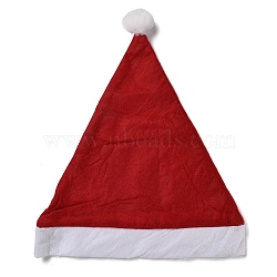 Cloth Christmas Hats, for Christmas Party Decoration, Dark Red, 380x290x6mm, Inner Diameter: 170mm(AJEW-M215-01B)