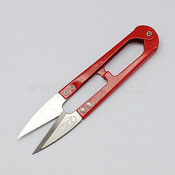 Stainless-Steel Scissors, Red, 110x24x10mm(X-PT-R001-8)