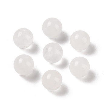 Natural Quartz Crystal No Hole Sphere Beads, Rock Crystal Round Beads, 10mm