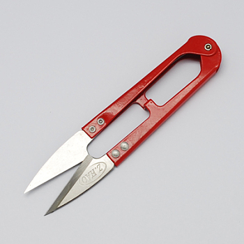 Stainless-Steel Scissors, Red, 110x24x10mm