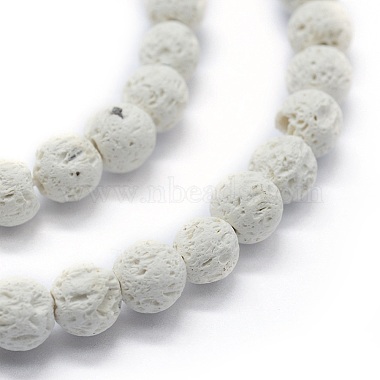 Synthetic Lava Rock Round Beads Strands(X-G-E508-04-8mm-1)-3
