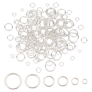 304 Stainless Steel Jump Rings, Open Jump Rings, Silver, 180pcs/Box(STAS-FH0001-33S)