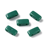 Opaque Acrylic Slide Charms, Rectangle, Medium Sea Green, 2.3x5.2x2mm, Hole: 0.8mm(OACR-Z010-02P)