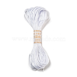 Polyester Embroidery Floss, Cross Stitch Threads, Silver, 1.5mm, 20m/bundle(OCOR-C005-A14)