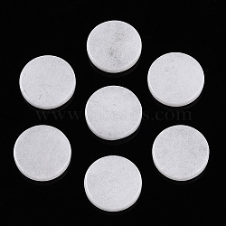 Natural White Jade Cabochons, Flat Round, 15x3mm(G-T141-33A)