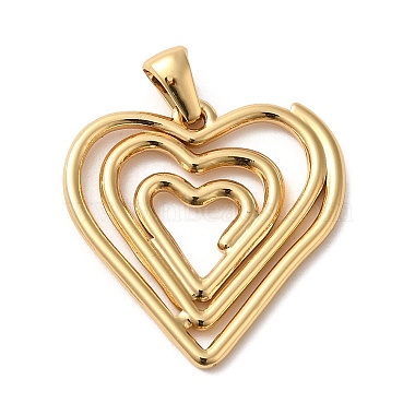 Golden Heart 304 Stainless Steel Pendants