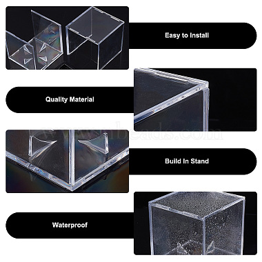 Square Transparent Acrylic Golf Ball Display Case(AJEW-WH0323-05A)-4