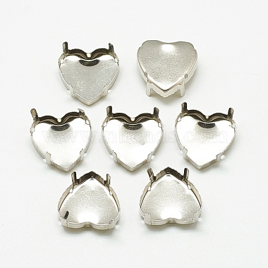 Stainless Steel Color Heart Stainless Steel Cabochon Settings