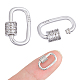 2Pcs 925 Sterling Silver Rhinestone Screw Clasps(STER-NB0001-37)-1