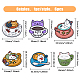 hobbiesay 6piezas 6 pin esmaltado estilo gato con taza(JEWB-HY0001-25)-2