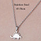 201 Stainless Steel Dinosaur Pendant Necklace(NJEW-OY001-25)-3