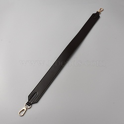 Leather Bag Straps, with Alloy Swivel Clasps, Coconut Brown, 64x3.85cm(PURS-WH0005-84KCG-01)