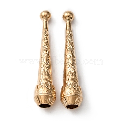 Alloy Cord Ends, Bolo Tie End Caps, Cone, Light Gold, 52.5x10.5mm, Hole: 5.5mm(FIND-WH0110-363D)