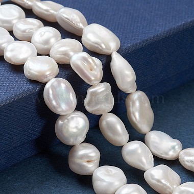 Natural Baroque Pearl Keshi Pearl Beads Strands(PEAR-K004-31)-2