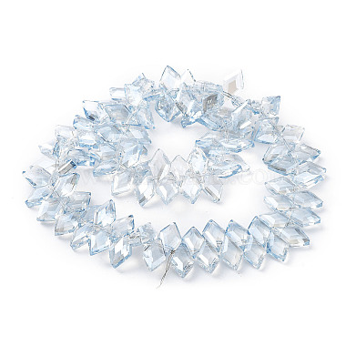 Electroplate Rhombus Glass Beads Strands(EGLA-A036-12A-M)-3