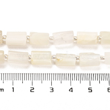 Natural White Moonstone Beads Strands(G-G068-A36-01)-5