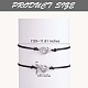 2Pc 2 Style 430 Stainless Steel Knot Heart Link Bracelets Set(JB718A)-3