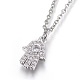 304 Stainless Steel Pendant Necklaces(NJEW-O108-16P)-1