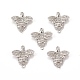 Brass Micro Pave Cubic Zirconia Connector Charms(KK-E068-VB363)-4