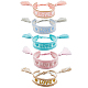 5Pcs 5 Colors Adjustable Nylon Braided Cord Bracelets Set(BJEW-FI0001-12)-1