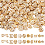 100G Pearlized Opaque Acrylic Beads, Mixed Shapes, PeachPuff, 9~18x8.5~29x3~14mm, Hole: 1.6~4mm(TACR-TA0001-83)